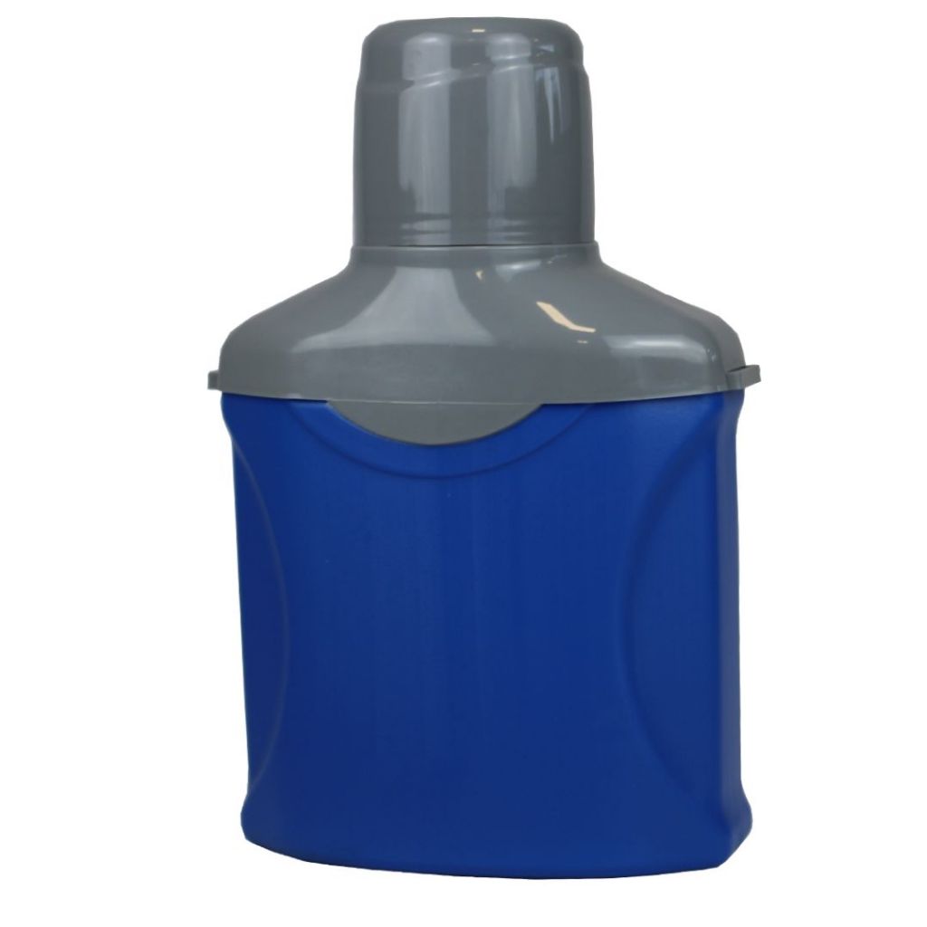Cantil 1 litro Ideal Para Líquidos (esportes, trilhas, viagens e acampamentos) Cor Azul