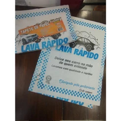 TAPETE AUTOMOTIVO LAVA RÁPIDO BIODEGRADAVEL JORNAL 300 UNIDADES - 3 KG