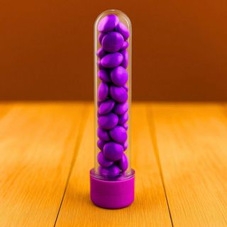 10~50  TUBETE ACRÍLICO LEMBRANCINHAS 13CM COM TAMPA PINK em Oferta na Shopee