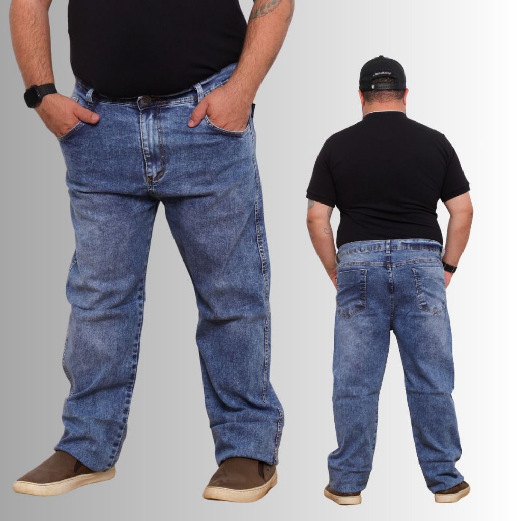 CALÇA JEANS MASCULINA PLUS SIZE EXTRA LYCRA / CAEX131-SH