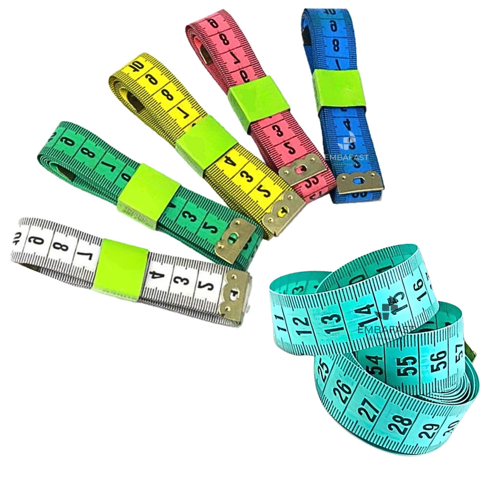 Kit 3, 6, 9 ou 12 Fitas Métrica Medida Corporal Costura Flexível 1,50M Trena Avaliação Dieta Cintura