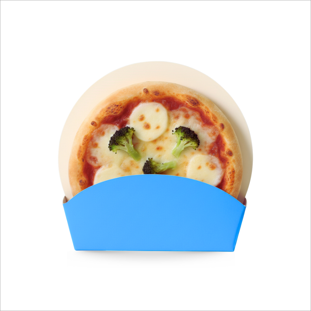 Embalagem Kit 10 Unidades Mini Pizza Salgadinho Festa Infantil Aniversário Pizzaria Revelação Menino Azul Infantil