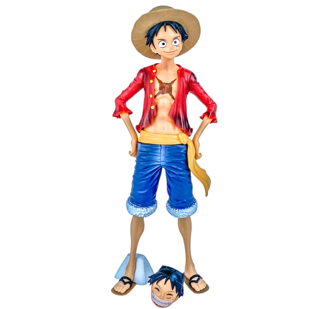 Boneco Luffy 29 cm Action Figure Estatua Monkey D. Luffy One Piece Colecionavel Anime