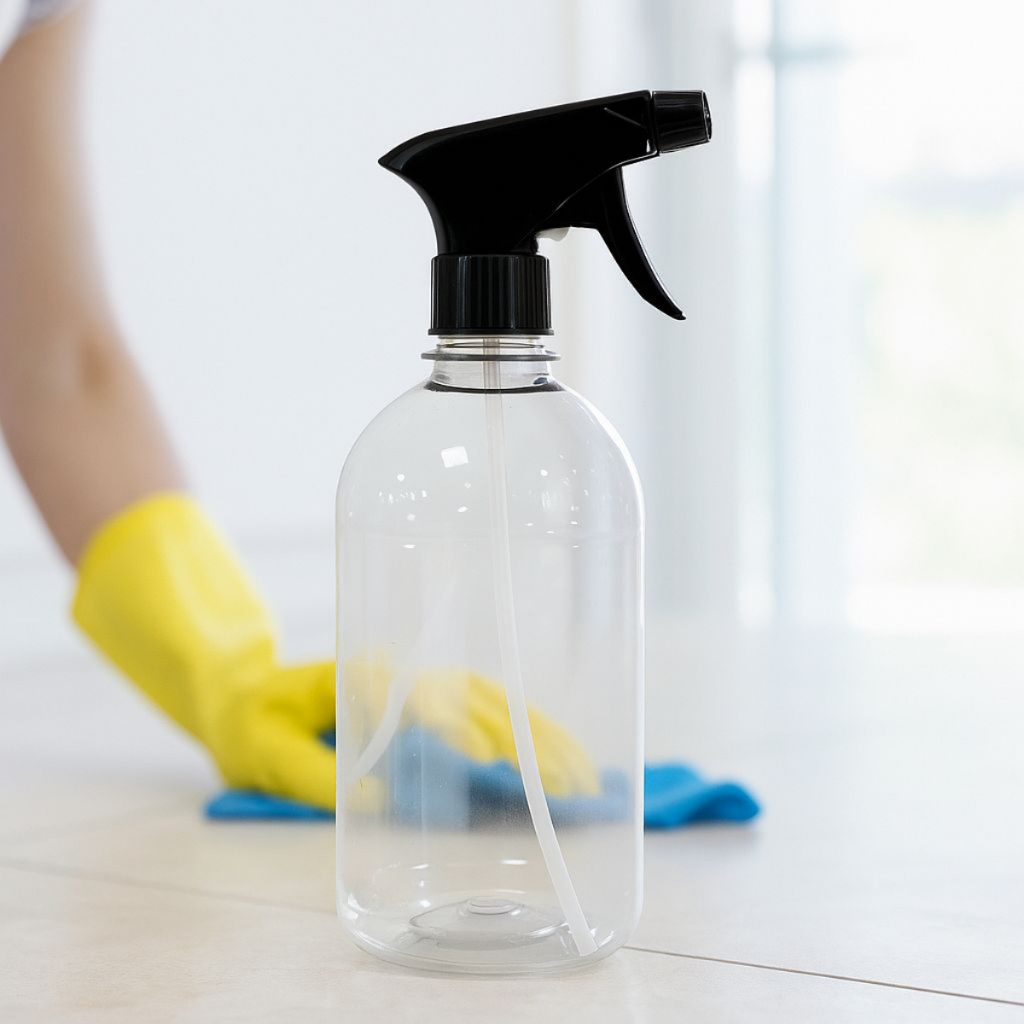 Pulverizador Borrifador 500ml Plastico Resistente Agua Alcool Sanitizante Limpeza Jato E Leque Sem Produto