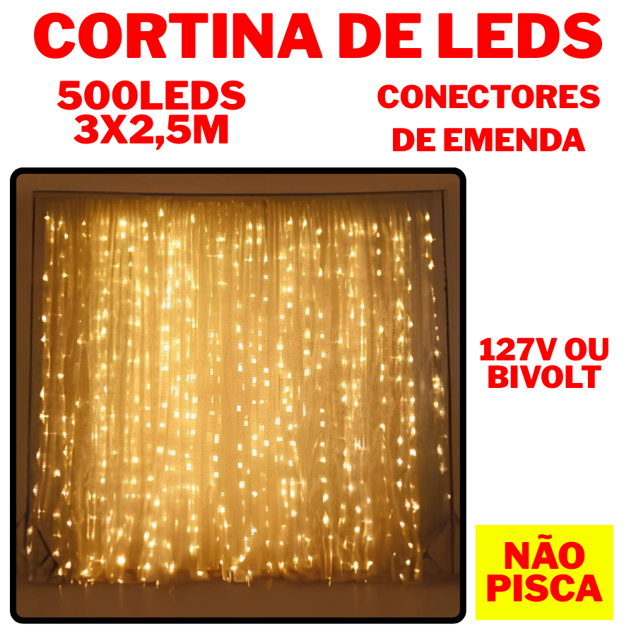 O que é Cortina Led 500? Guia e Onde Comprar | BuscaProdutos