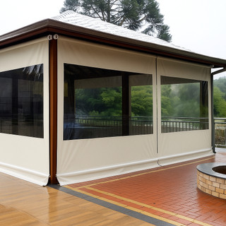 Lona para Toldo Cortina Retrátil com Quadro Transparente 300 x 250 impermeável *LEIA DESCRIÇÃO*