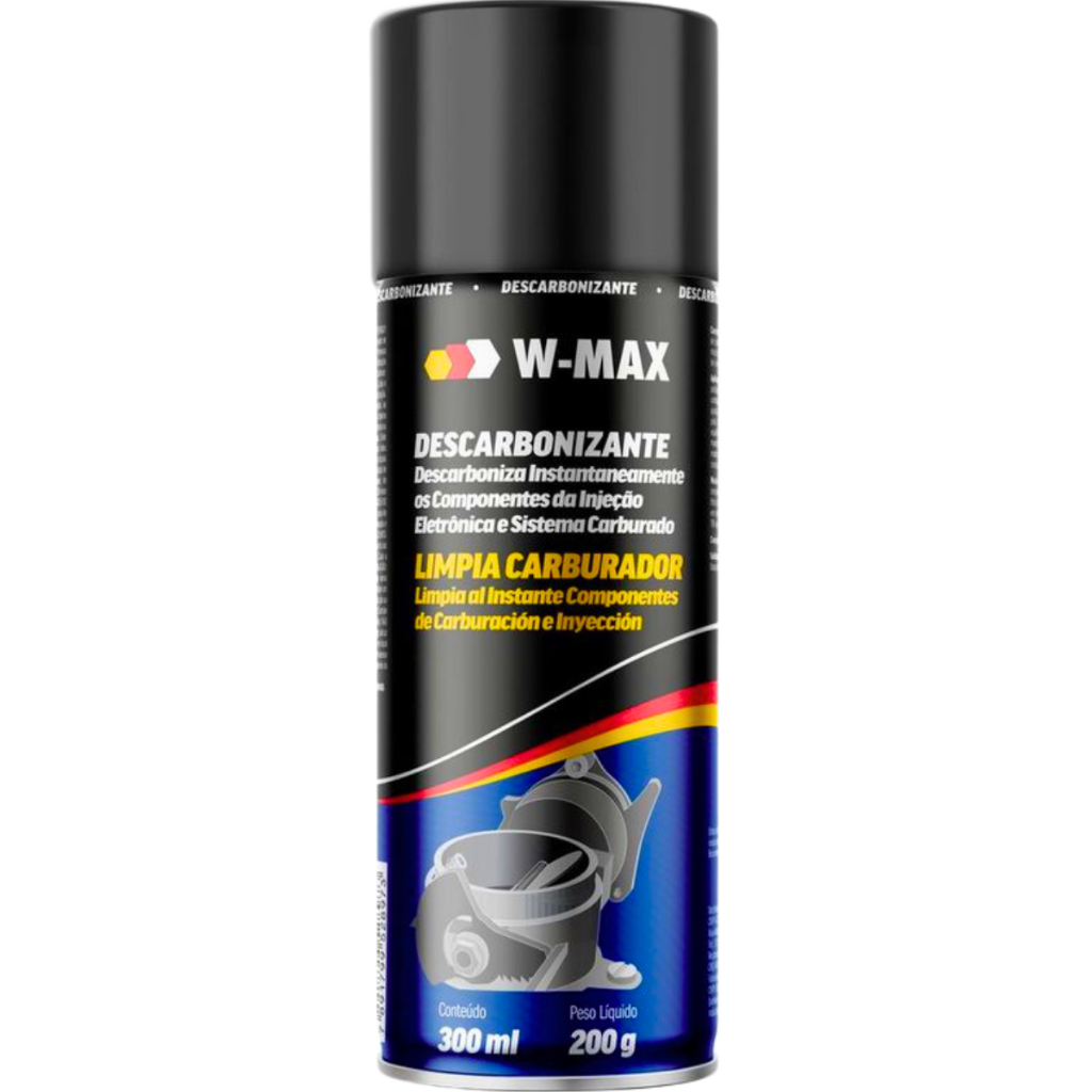 Descarbonizante Limpa TBI e Carburador W-Max 300ml em Oferta na Shopee