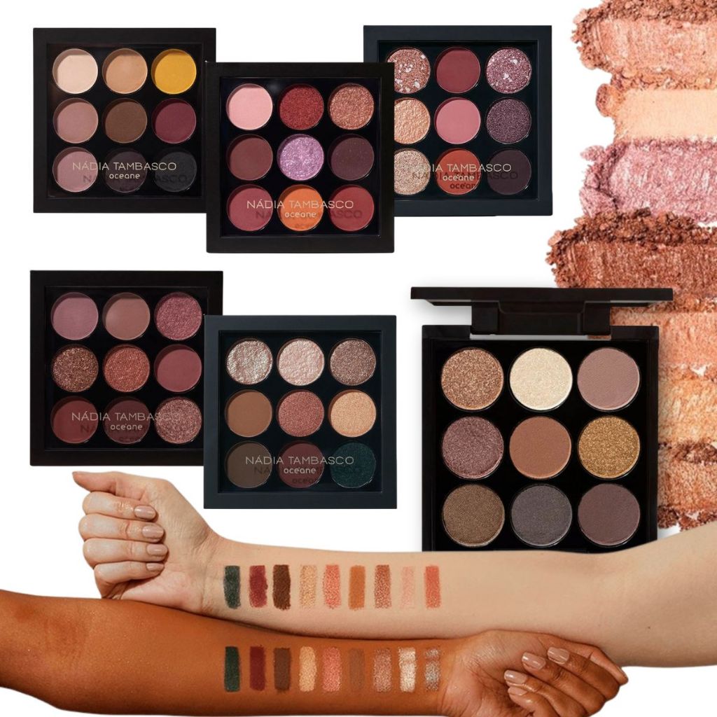 Paleta de Sombras To Go Nádia Tambasco Océane Cores Versáteis, Alta Pigmentação e Longa Duração