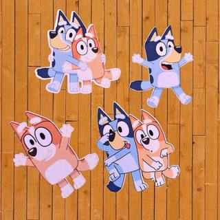 Apliques para Tubete - BLUEY - Kit festa aniversário infantil - Lembrancinha personalizada