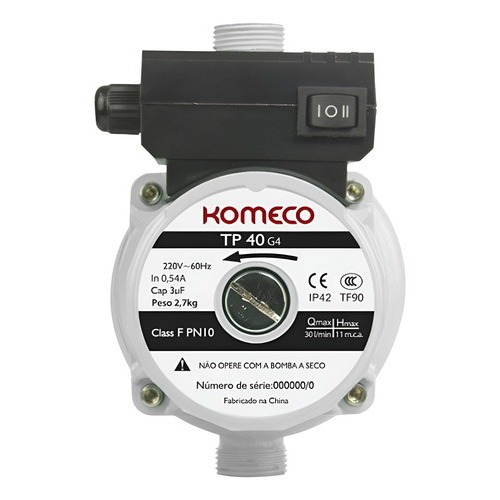 Bomba Pressurizador De Água 220v Komeco Tp40 G4 120w Ferro