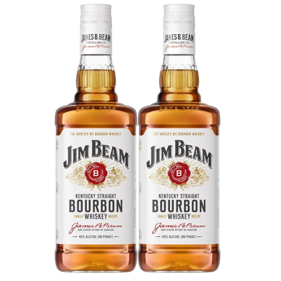KIT 02 WHISKY JIM BEAM WHITE 1000ML em Oferta na Shopee