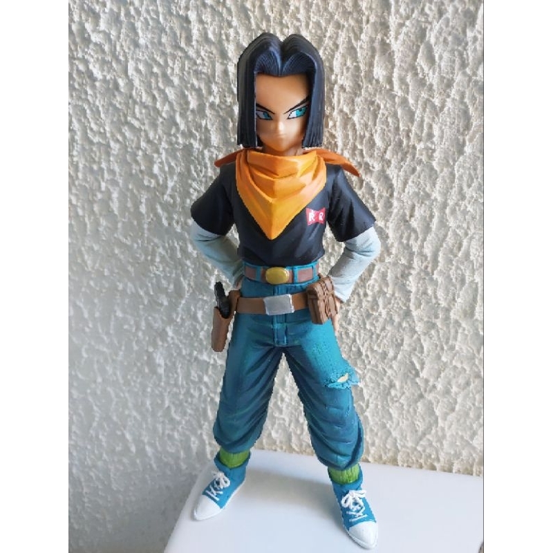 Boneco Android 17 Action figure Dragon Ball Z 23 cm, presente, colecionavel, Figura de Ação