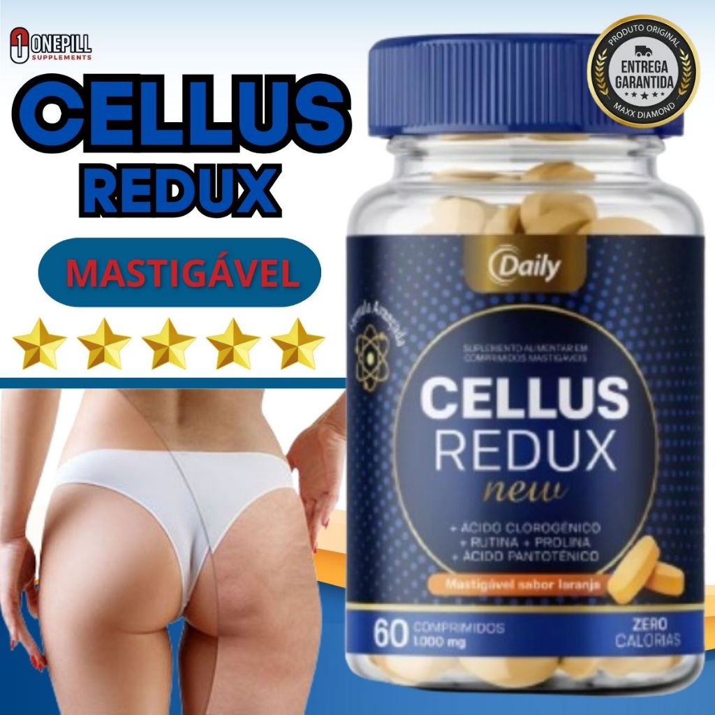 Cellus Redux 100% Original 60 Comprimidos Sabor Laranja em Oferta na Shopee