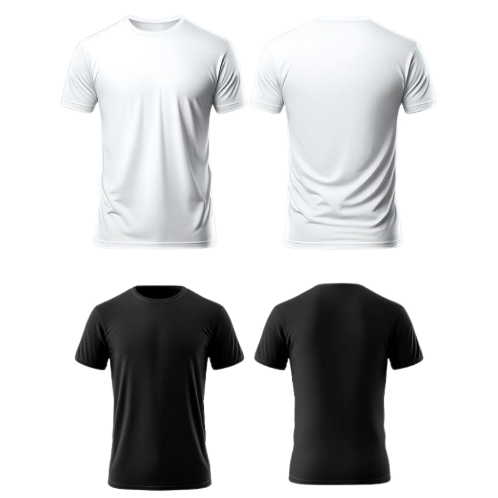 Kit 2 Camisetas Masculina Basica Preta e Branca Lisa Sem Estampa 100% Algodão Unissex