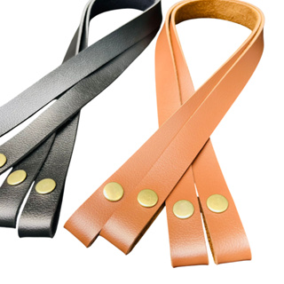 Par de Alça 2cmx60cm com Botão de Pressão em couro em Oferta na Shopee