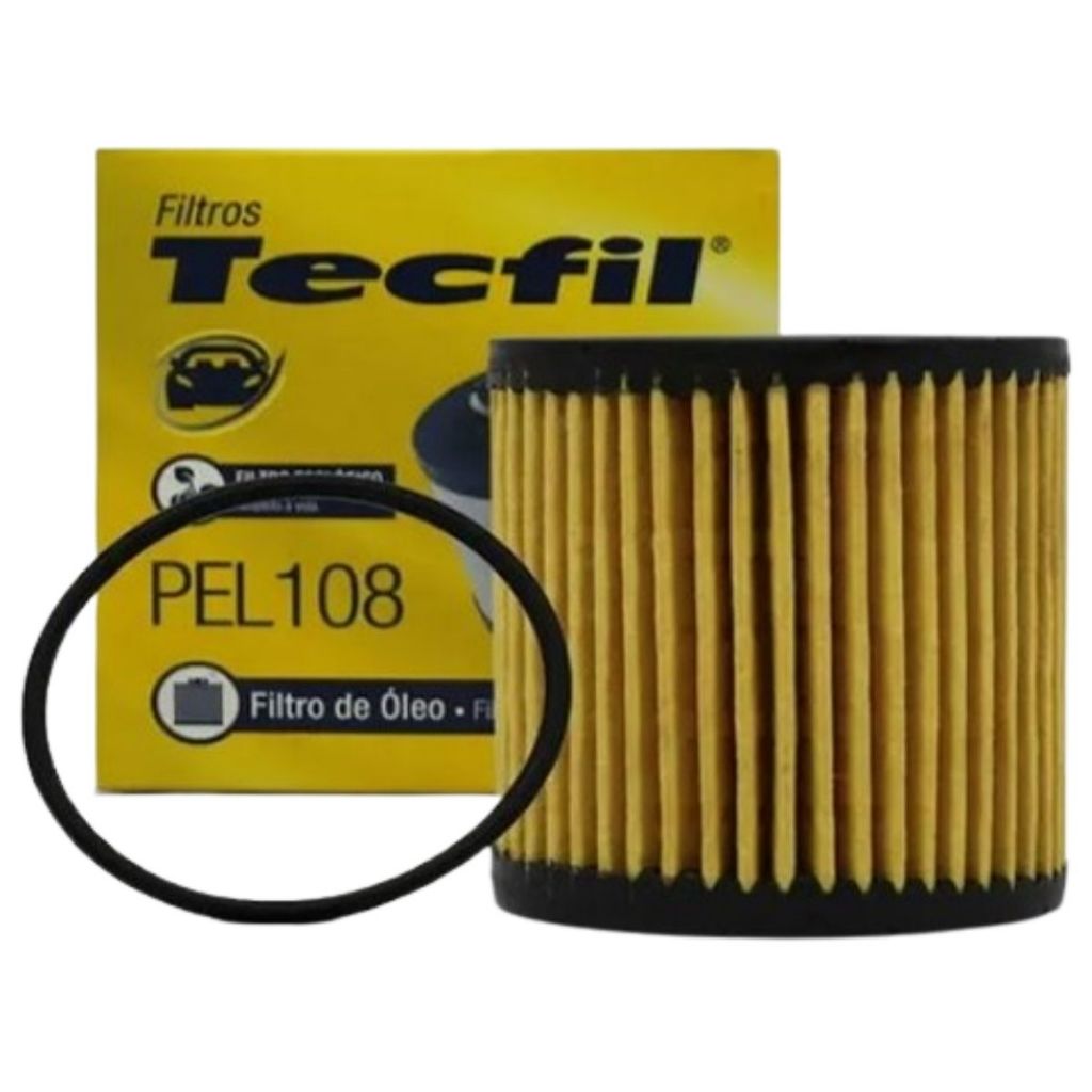 Filtro Óleo Motor Citroen C3 C4 Aircross Xsara Peugeot 206 207 208 307 308 2008 Hoggar PEL108 Tecfil