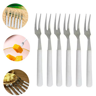 Mini Garfo Garfinho para Petiscos Perfeito Servir Aperitivos Resistente Alta Qualidade Reutilizável
