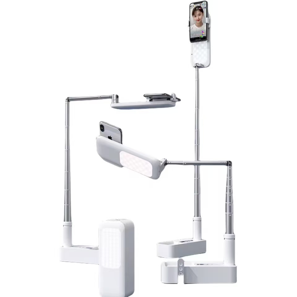 Suporte Dobrável Sem Fio Para Celular, Luz De Preenchimento, Suporte Retrátil Multifuncional BG-V6