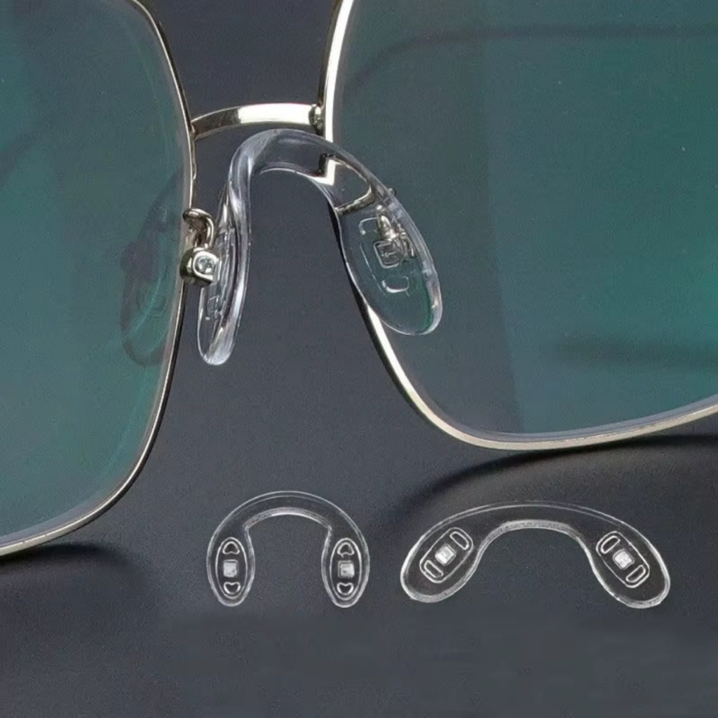 Plaqueta de silicone para óculos, pezinho apoio de nariz, suporte de óculos plaqueta anatômica em Oferta na Shopee