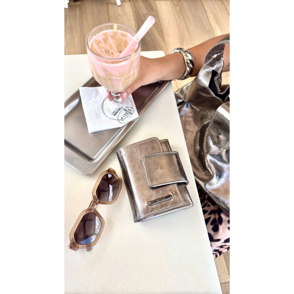 Carteira Feminina Pequena Compacta Couro Legitimo Sifra