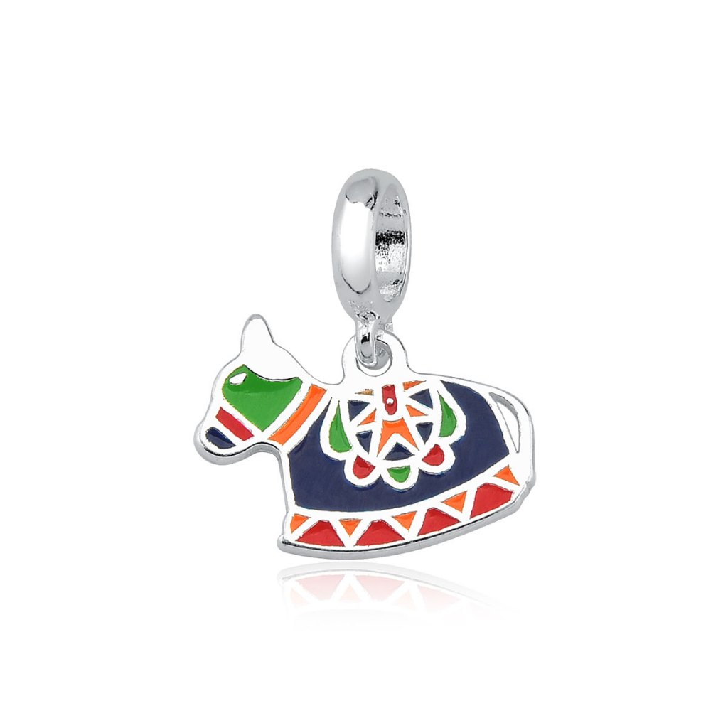 Berloque de Prata 925 Boi Bumbá Resinado em Oferta na Shopee