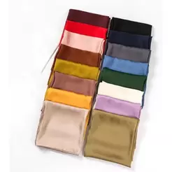 Lenço de Cetim Feminino 50 x 50 ou 90 x 90 12 UNIDADES– Para Pescoço, Cabelo | Nova Coleção 2025