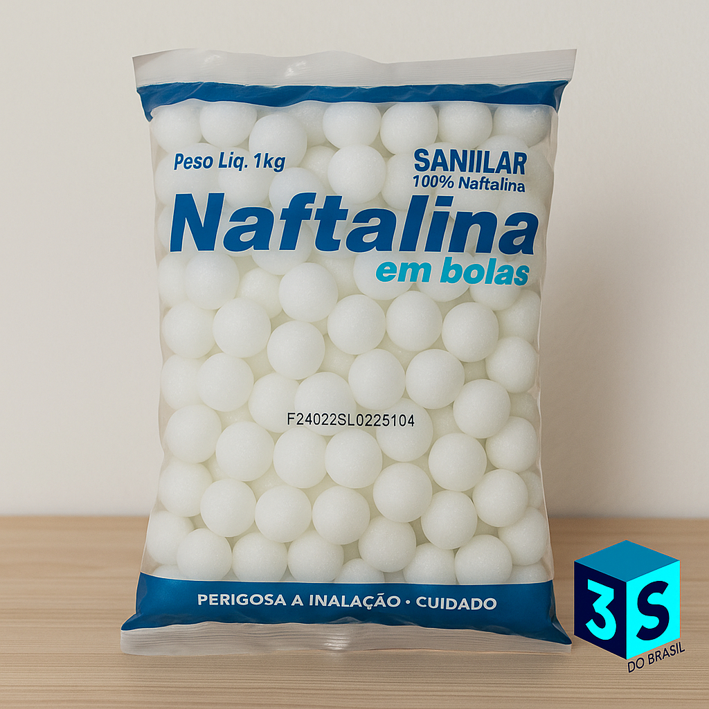Naftalina Sanilar pura em bolas 1kg em Oferta na Shopee