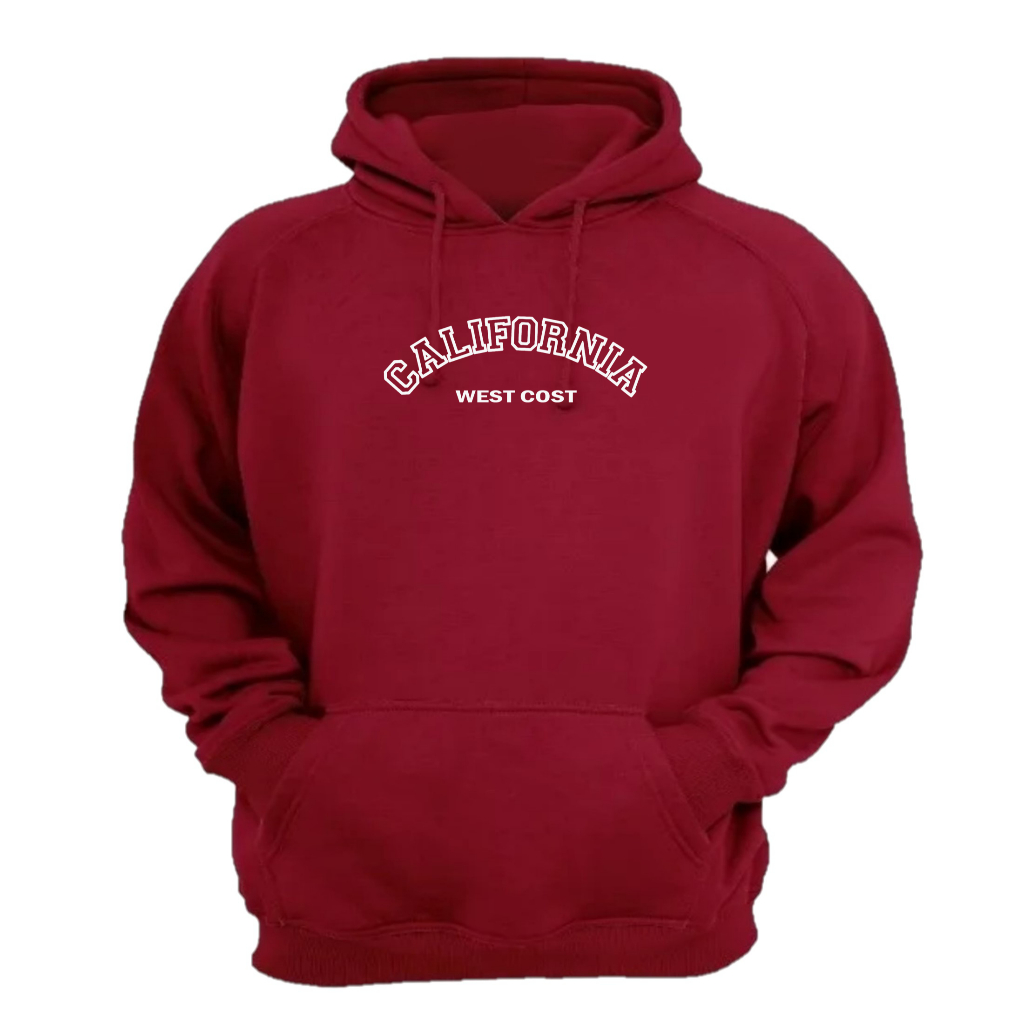 Blusa Moletom California Lançamento Com Capuz  Flanelado De Frio Masculino E Feminino
