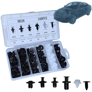 Kit Presilhas Grampo Automotivo Universal Para-choque Parabarro Painel Grampo Porta Carro em Oferta na Shopee