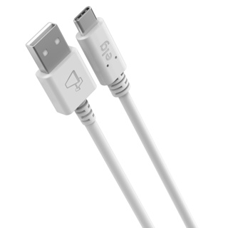 Cabo USB Tipo-C, Sincronização e Carregamento Rápido 15W 3A, Flexível, 1 metro, Branco, TCUSBE, ELG em Oferta na Shopee