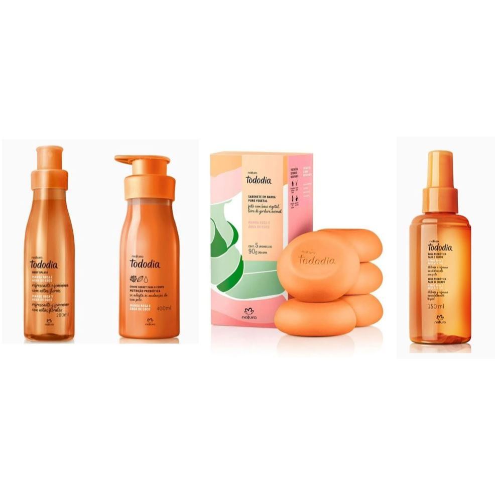 Linha Body Splash Manga Rosa e Água de Coco - TodoDia - Natura [Linha Completa - Hidratante - Sabonete -Água Prebiótica]