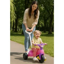 Motoca Triciclo Pais e Filhos Diversas Cores Vilotrol Com Empurrador Para Todas as Idades menino e menina