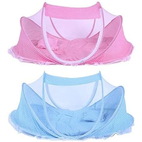 Berço Portátil Mosquiteiro Acolchoado Travesseiro Camping Viagem - DMB6994/DMB6993/DMB6992 em Oferta na Shopee