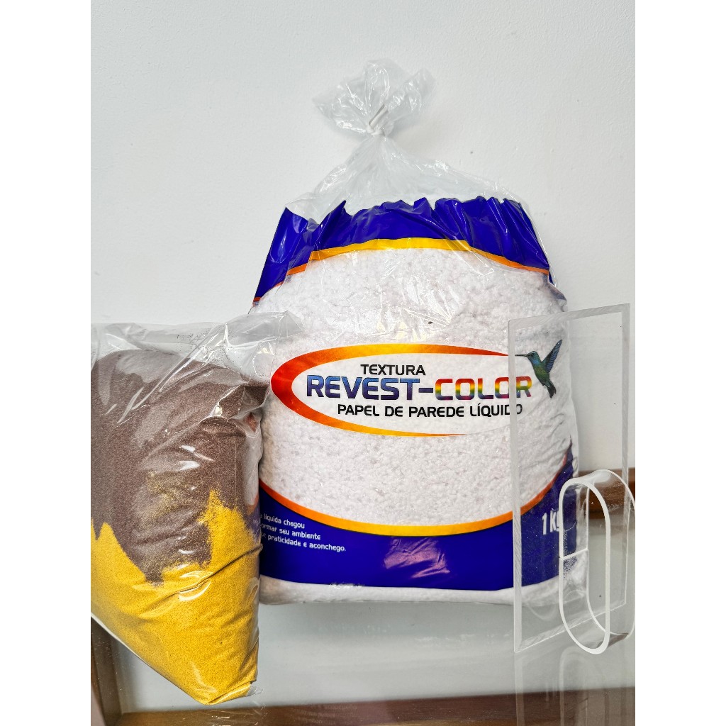 3 Kits Papel de parede líquido Coleção AR + Desempenadeira Acrílica em Oferta na Shopee