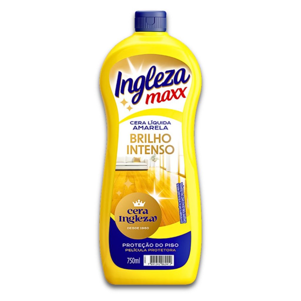 Cera Líquida Amarela Ingleza Maxx 750ml em Oferta na Shopee