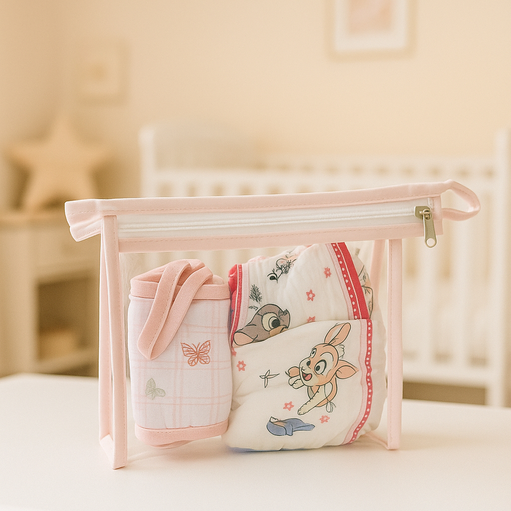 Kit Mini 2 Nécessaire Transparente Organizador Bolsa Mala Saída Maternidade Troca Fralda bebe Higiene Remédio em Oferta na Shopee