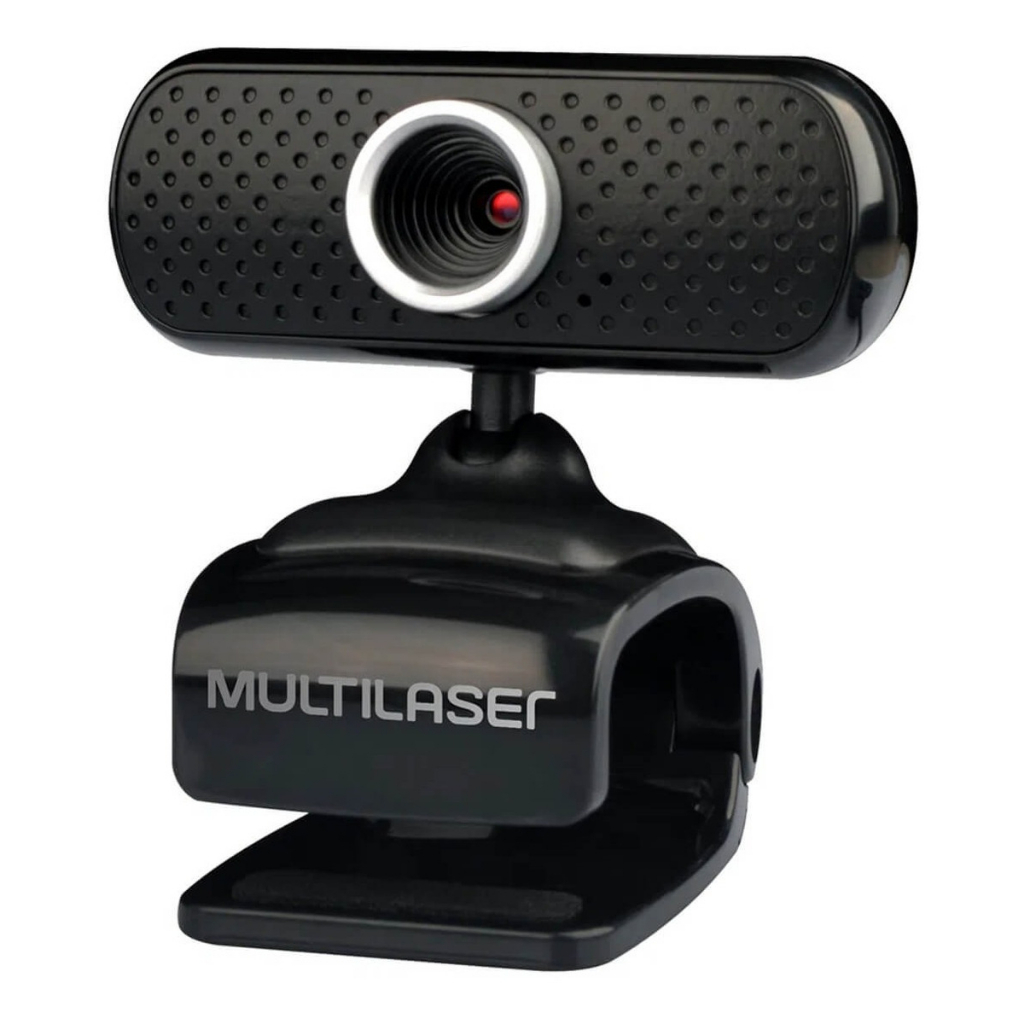 Webcam Plugplay 480p Mic Usb Preto Multilaser - Wc051
