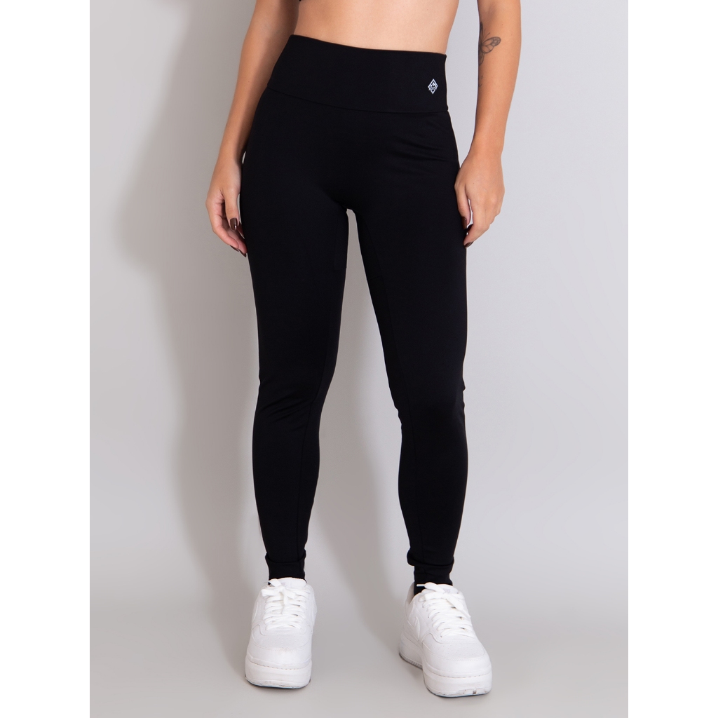 Calça Legging de Poliamida Sem Costura Frontal Moda Feminina Fitness em Oferta na Shopee