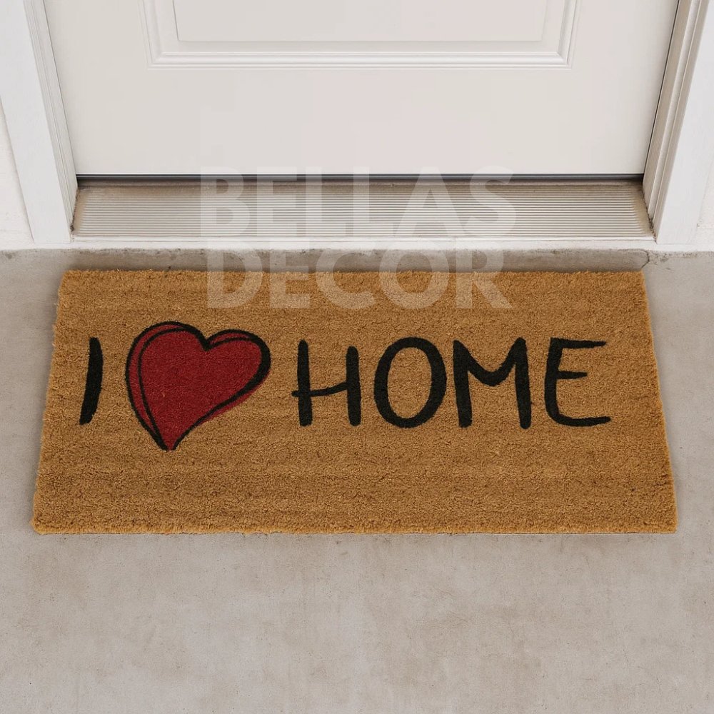 Tapete de Fibra de Coco para Porta de Entrada | Antiderrapante, Decorativo e Resistente à ...