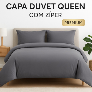 Capa Duvet de Edredom Queen 400 fios com zíper envio rápido em Oferta na Shopee