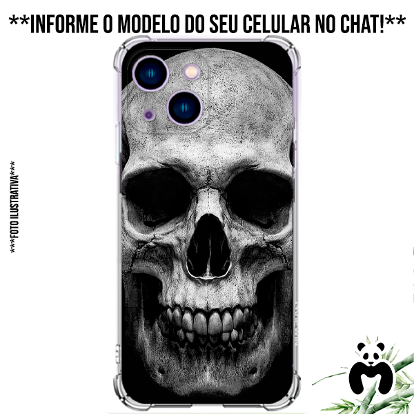 Capa Case Personalizada Celular Caveira Esqueleto Cranio Osso Rock Mexicana Exu Rosa Simbolo Caveirinha