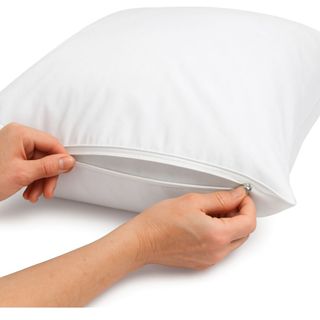 Kit 6 Capas de Travesseiro Antiácaro Impermeável Antialérgico Percal 180 Fios com Zíper Temima em Oferta na Shopee