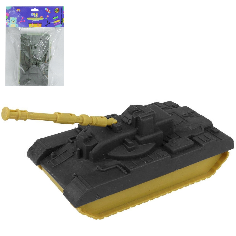 Veículo Caminhão Militar E Tanque De Guerra De Brinquedo A FRICCAO 14X6X5CM