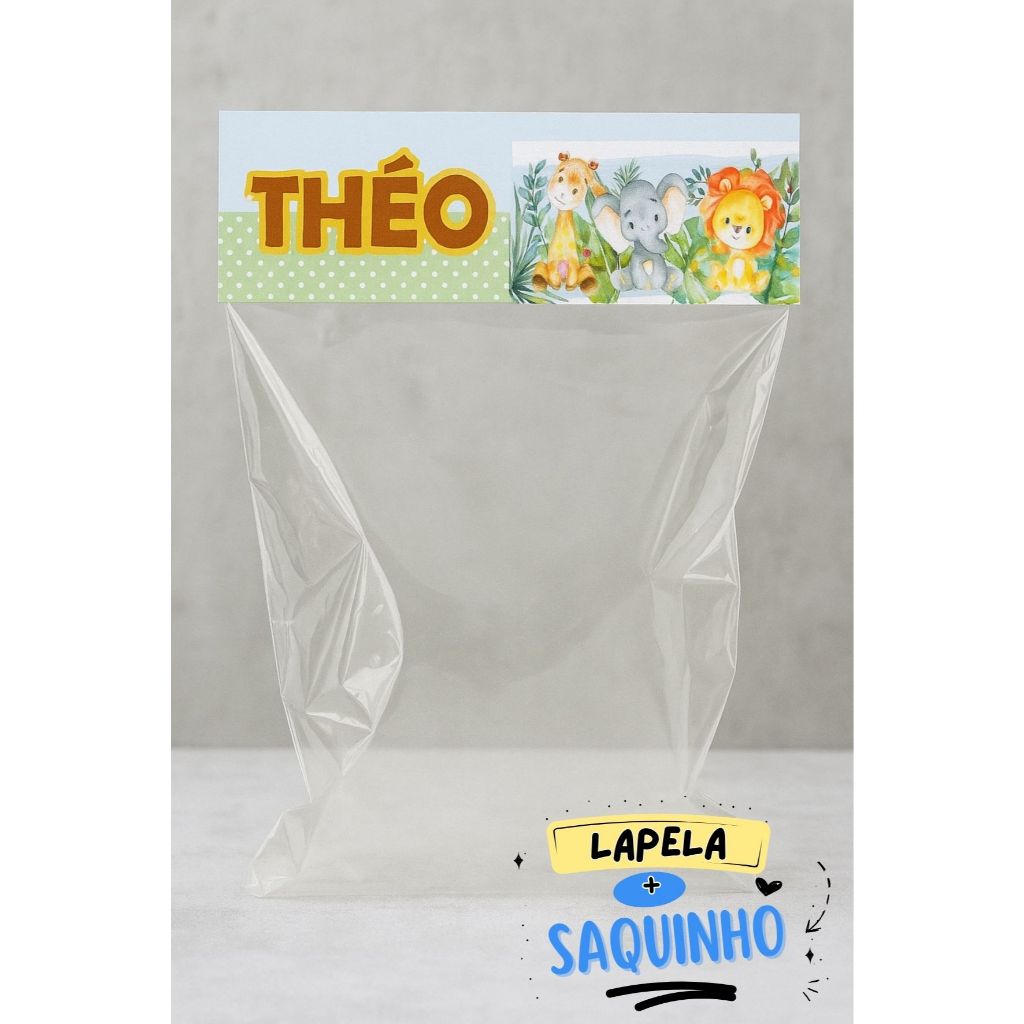 Lapela Personalizada + Saquinho para Lembrancinha – Festa Infantil, Aniversário e Eventos