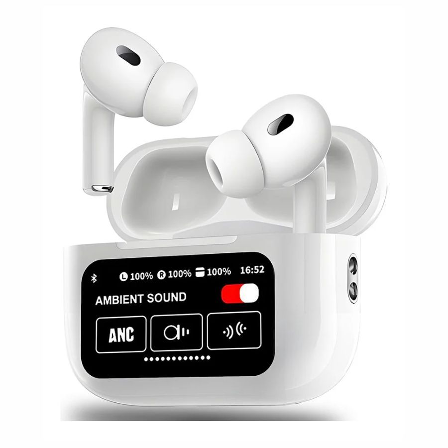 Fone de Ouvido Bluetooth 5.3 Kaidi Original–TWS com Tela Touch e Cancelamento de Ruído