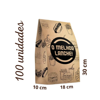 Saco SOS delivery 5kg kraft resistente alta qualidade 100un em Oferta na Shopee