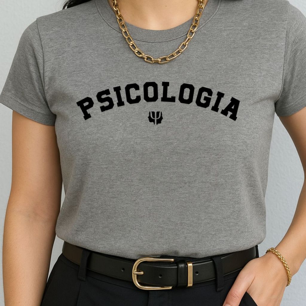 Camiseta Feminina Psicologia T-shirt Profissões Estilosa Versátil Psicóloga