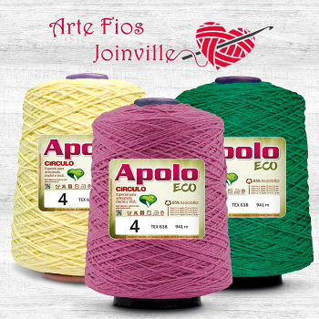Barbante Apolo Eco Circulo N.04 600G Crochê em Oferta na Shopee