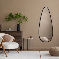 Espelho Decorativo Oval Grande 70cm X 160cm Modelo João Bobo