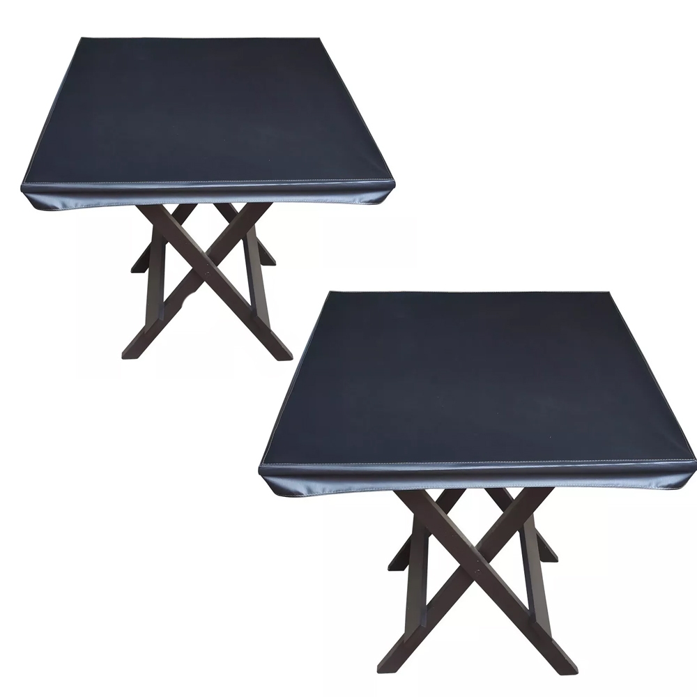 Kit 2 Capa Toalha de Mesa Plástica De Bar Restaurante 60cm x 60cm Aprova Dágua
